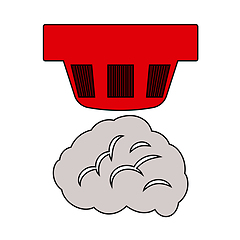 Image showing Smoke Sensor Icon