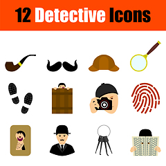 Image showing Detective Icon Set