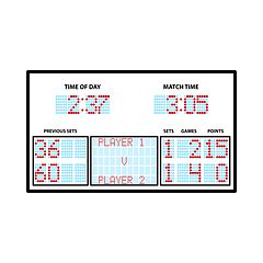 Image showing Tennis Scoreboard Icon