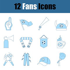 Image showing Fans Icon Set