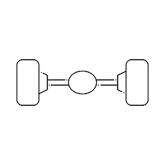 Image showing Car Rear Axle Icon