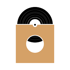 Image showing Vinyl Record In Envelope Icon