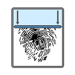 Image showing Fingerprint Scan Icon