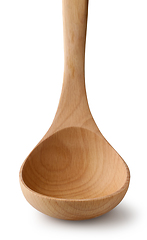 Image showing empty wooden ladle