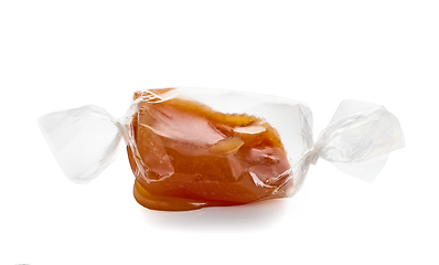 Image showing caramel candy on white background