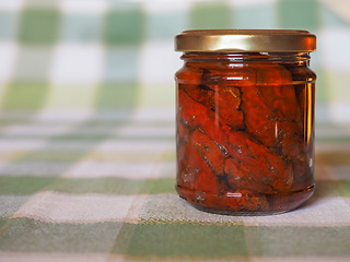 Image showing Jar of sundried tomato