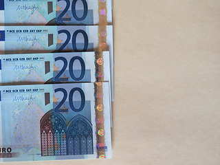 Image showing Euro (EUR) notes, European Union (EU) with copy space