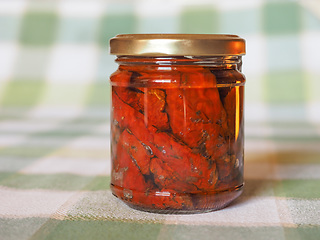 Image showing Jar of sundried tomato