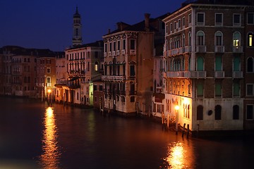 Image showing Venice by Night - Canal grande