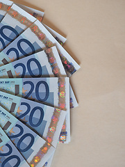 Image showing Euro (EUR) notes, European Union (EU) with copy space