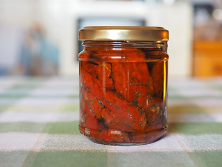 Image showing Jar of sundried tomato