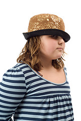 Image showing Girl Wearing A Hat