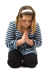 Image showing Young Girl Praying