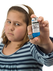 Image showing Girl With Asthma