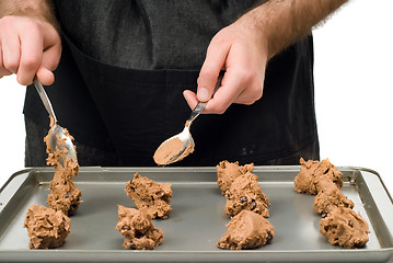 Image showing Uncooked Chocolate Chip Cookies