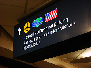 Image showing Airport sign