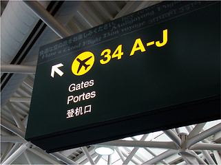 Image showing Airport sign