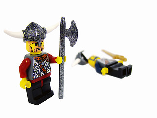 Image showing Warrior toy, viking