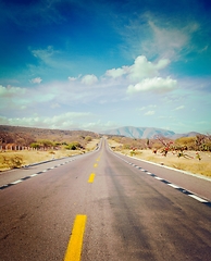 Image showing Road in desert