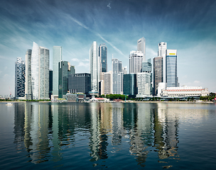Image showing Modern city skyline
