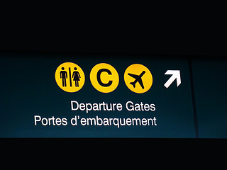 Image showing Airport sign