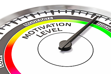 Image showing Motivation level concept