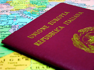Image showing Italian passport