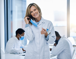 Image showing Doctor removing covid face mask after end of pandemic, happy after surgery success and freedom from virus. Face portrait of healthcare person and medical expert nurse working in nursing hospital