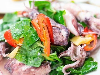 Image showing Vietnamese food, Muc Hap (squid salad)