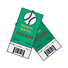 Image showing Baseball Tickets Icon