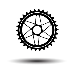 Image showing Bike Gear Star Icon