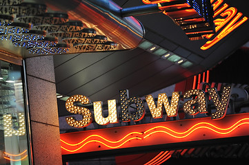 Image showing Subway sign