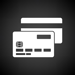 Image showing Front And Back Side Of Credit Card Icon