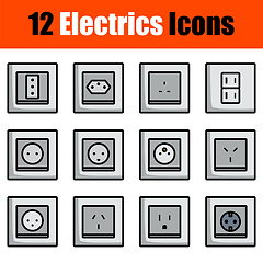 Image showing Electrics Icon Set
