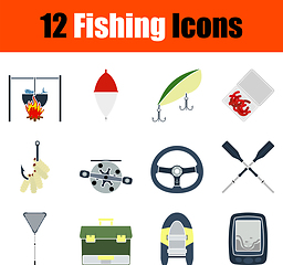 Image showing Fishing Icon Set