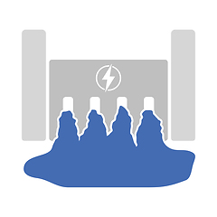 Image showing Hydro Power Station Icon