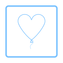 Image showing Heart Shape Balloon Icon