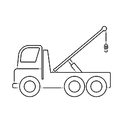 Image showing Car Towing Truck Icon