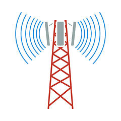Image showing Cellular Broadcasting Antenna Icon