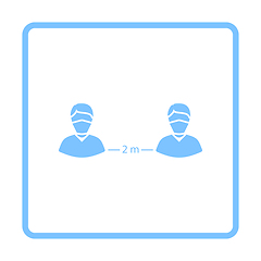Image showing Social Distance Icon