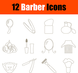 Image showing Barber Icon Set