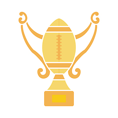 Image showing American Football Trophy Cup Icon