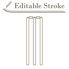 Image showing Cricket Wicket Icon