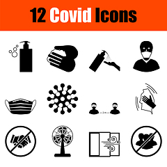 Image showing Covid Icon Set