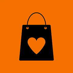 Image showing Shopping Bag With Heart Icon