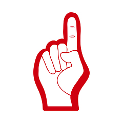 Image showing American Football Foam Finger Icon