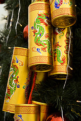 Image showing Chinese New Year Tree-cans
