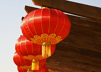 Image showing Chinese Lanterns Close up