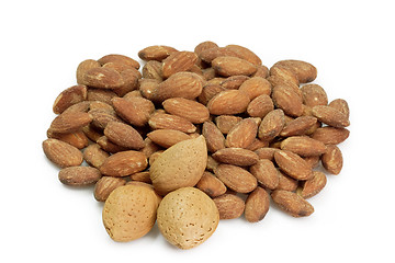 Image showing Salted almonds