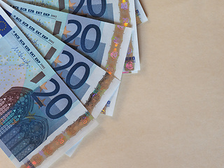 Image showing Euro (EUR) notes, European Union (EU) with copy space